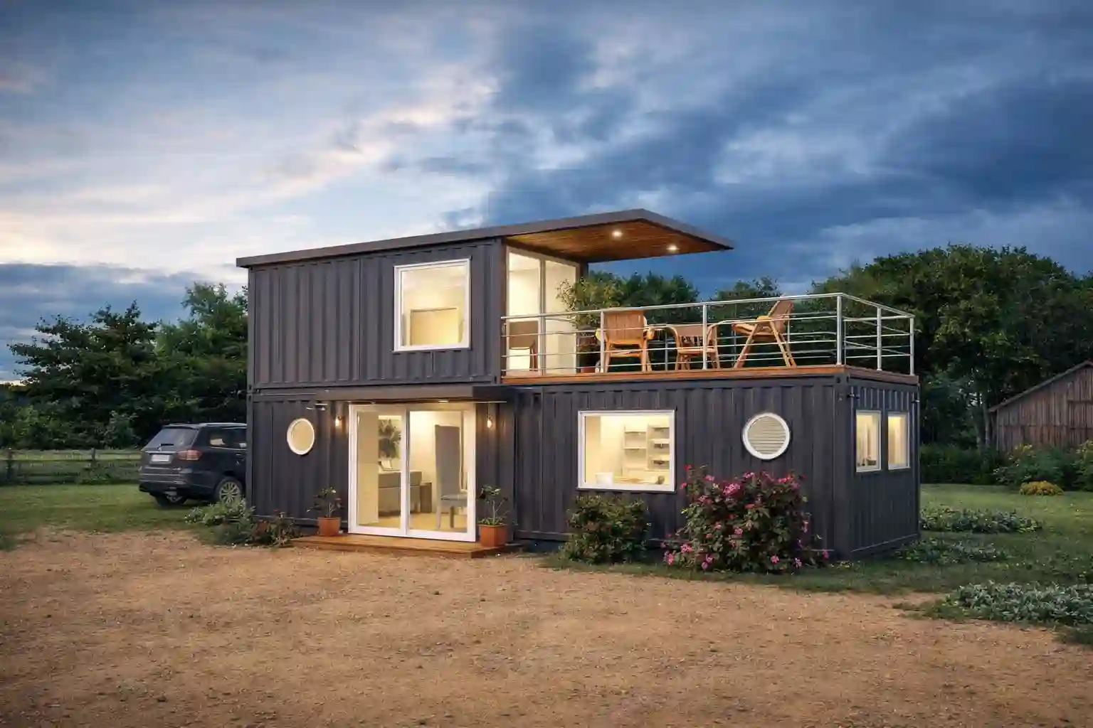 Portable Farm House manufactured by Al Misbah Portable Cabin in Rourkela, Odisha