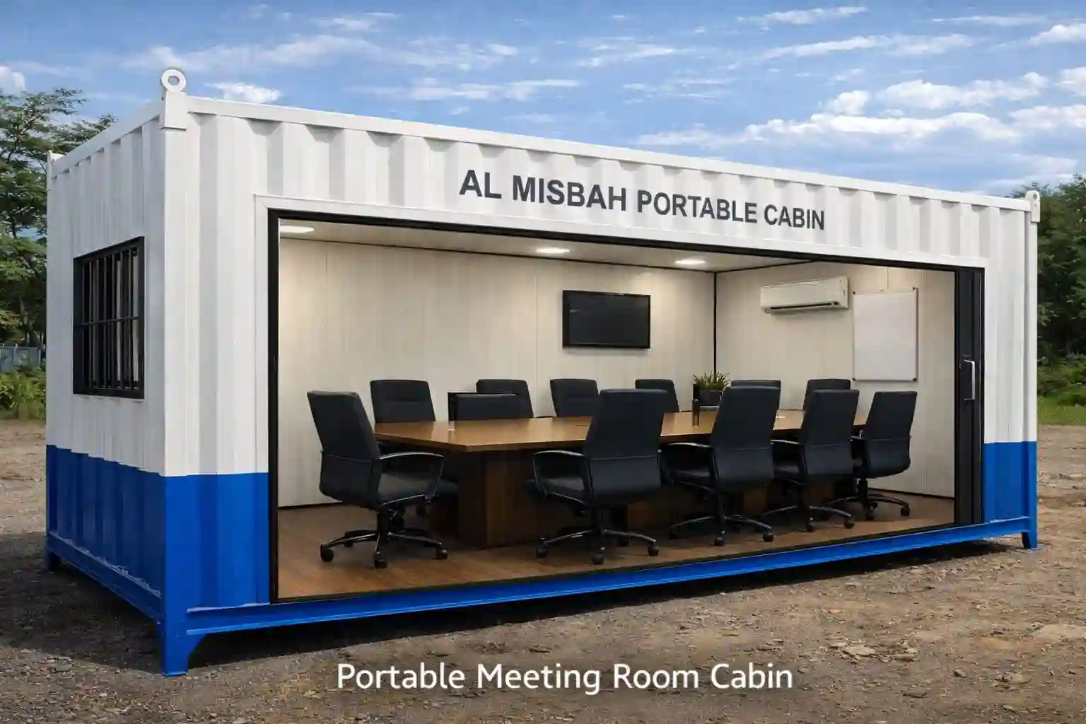 Meeting Room Cabin portable cabin manufactured by Al Misbah in Rourkela, Odisha