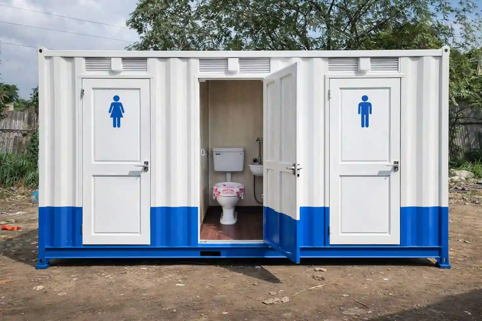 Portable Toilet Cabin portable cabin manufactured by Al Misbah in Rourkela, Odisha